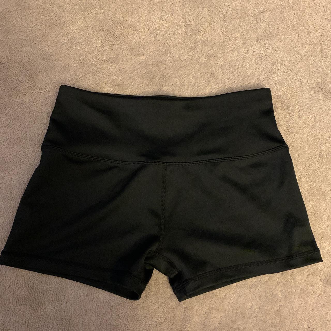 Small Black Amazon Stretchy Comfy Workout Shorts... - Depop