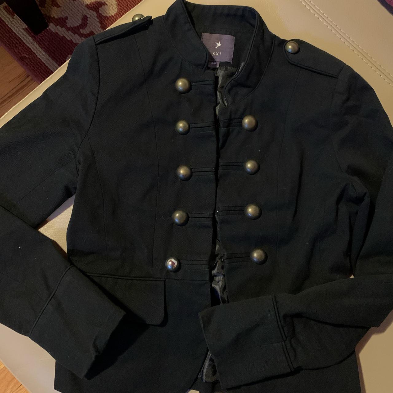 Small Forever 21 Navy Army Jacket #army #jacket... - Depop