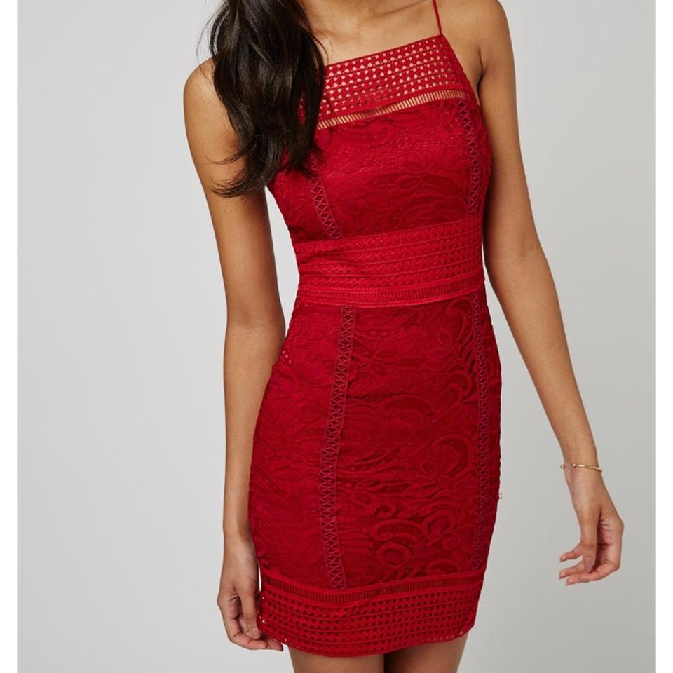 Topshop red mini sales dress