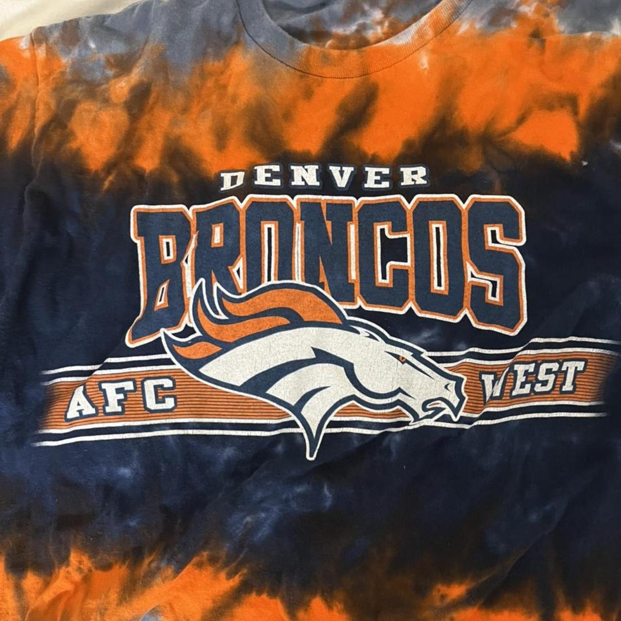 NFL Team Apparel Men's Denver Broncos Tie-Dye - Depop