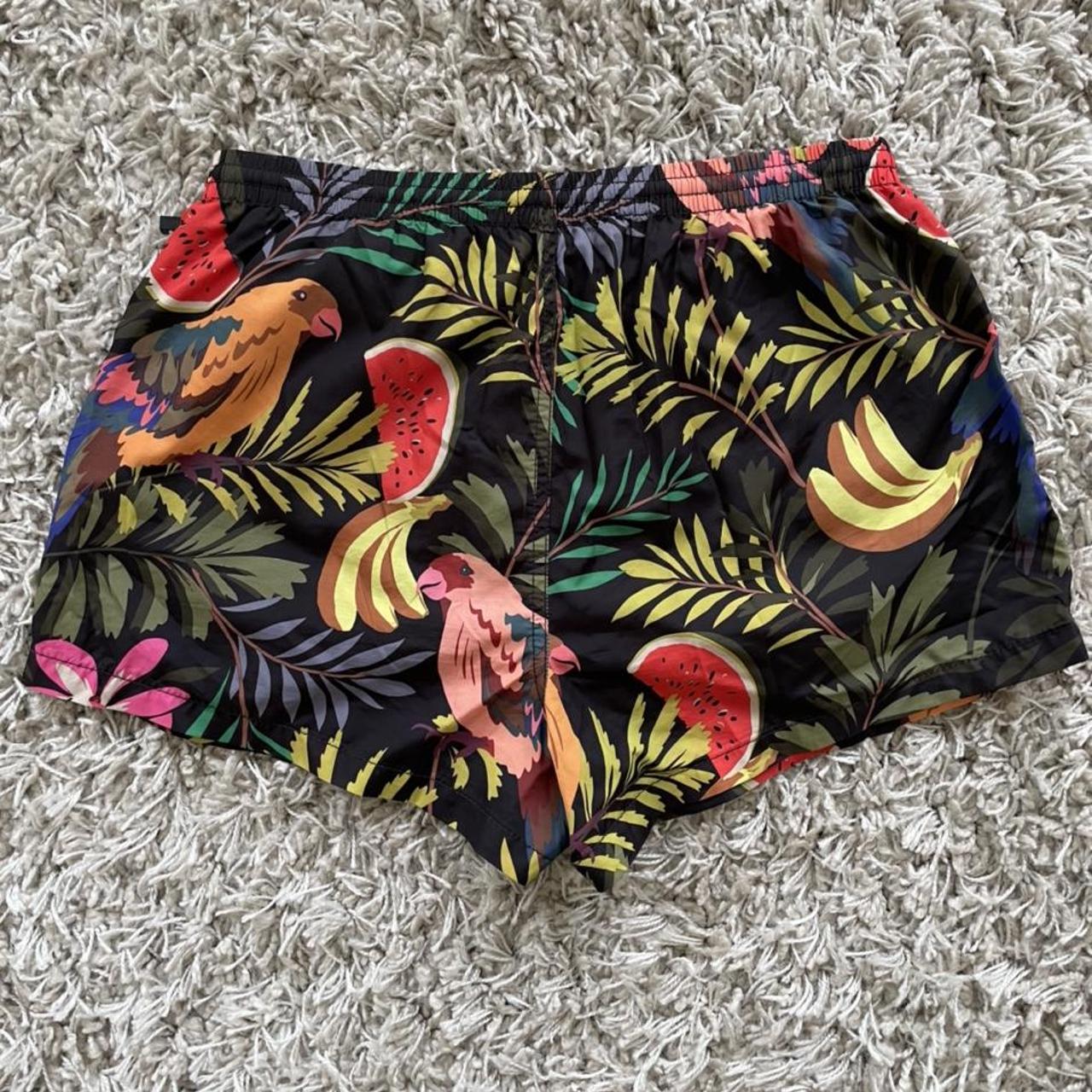 Zara Man patterned swim shorts Size Medium... Depop