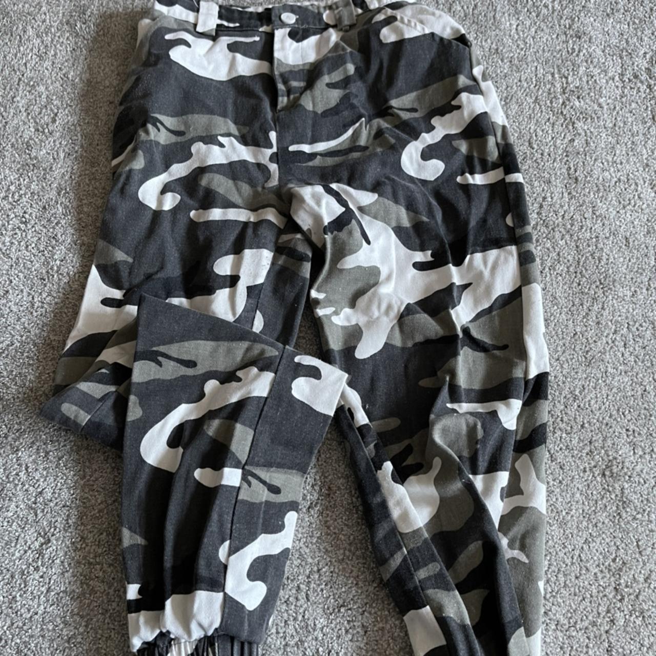 Missguided Camo Cargo Trousers So Cute And Depop