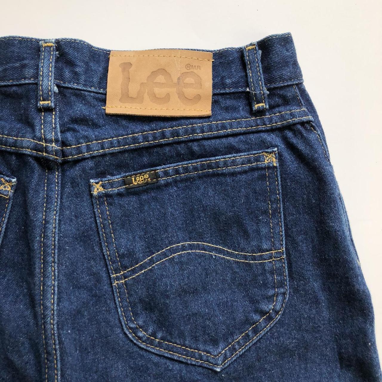 80’s Vintage Super High-Rise Cotton Denim Lee Jeans!... - Depop