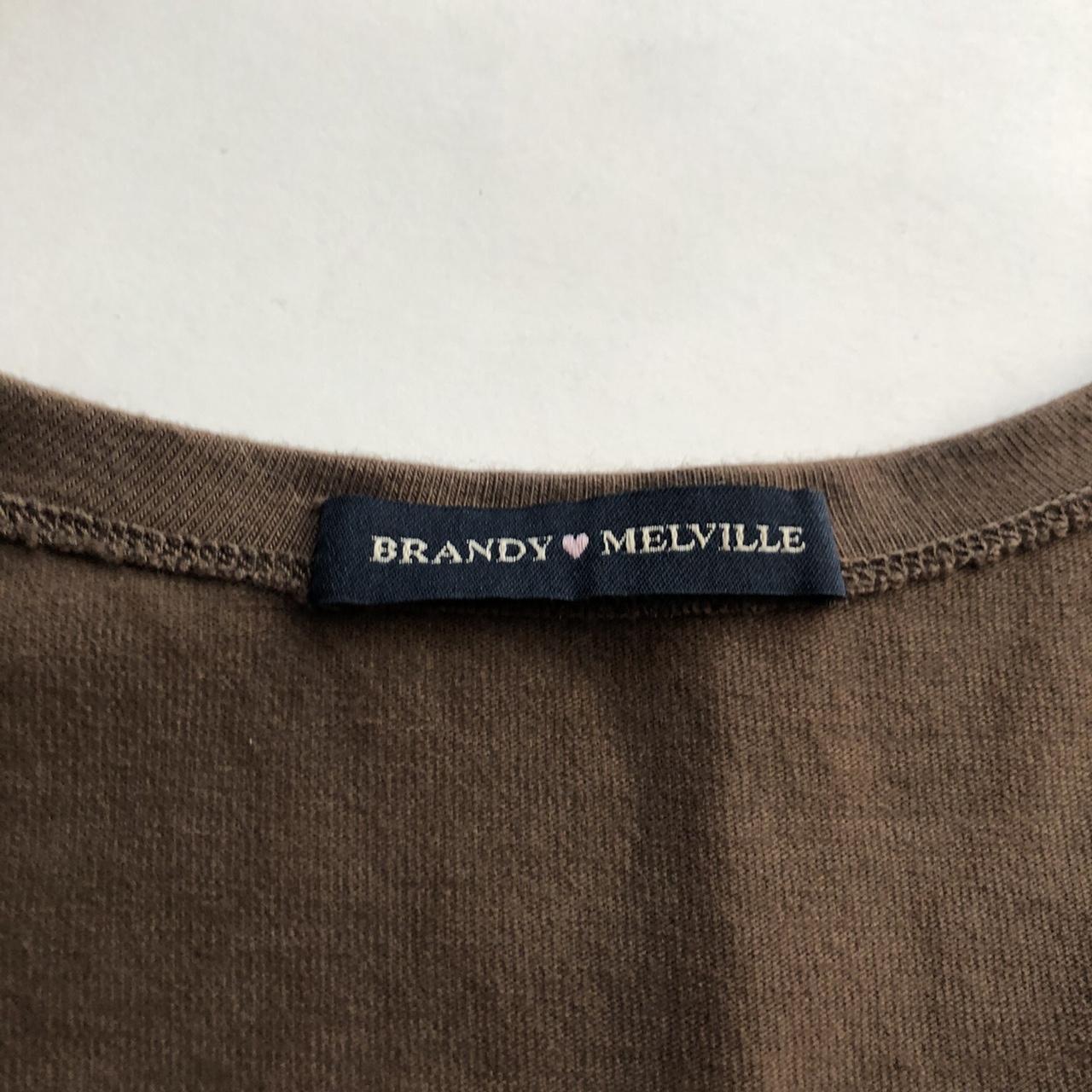 NEW Brandy Melville Amara Top. Short sleeve, v-neck,... - Depop