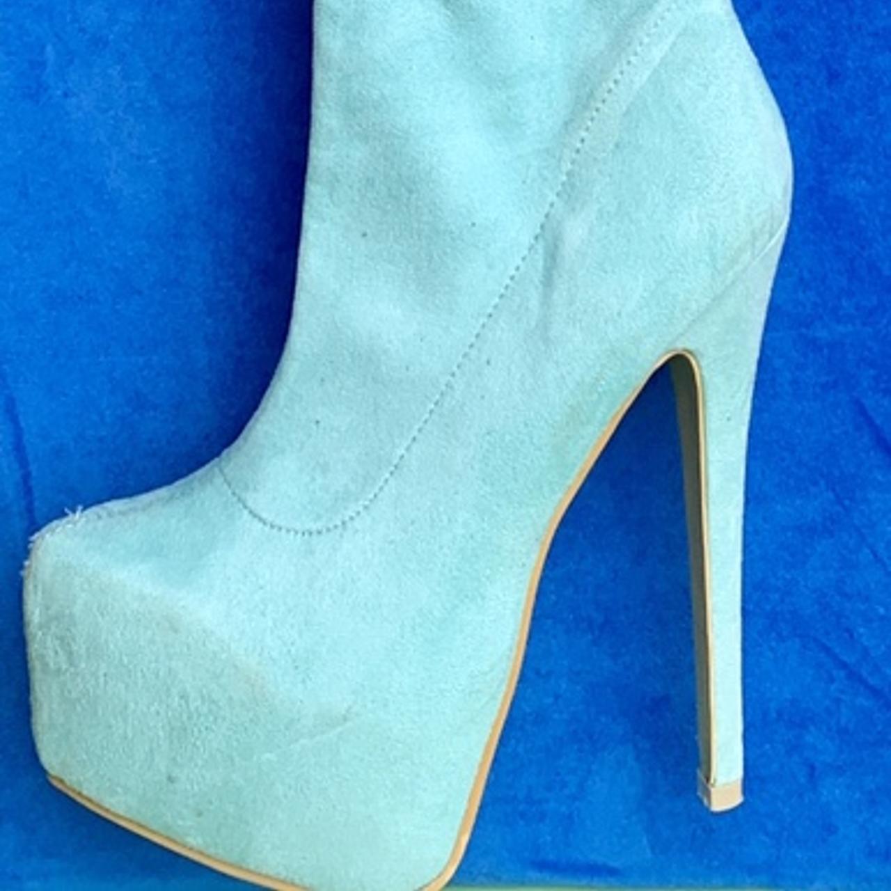 Light blue 2024 2 inch heels