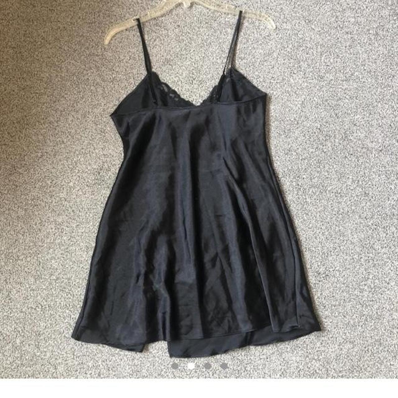 Black lace slip dress Similar to victoria secret... - Depop