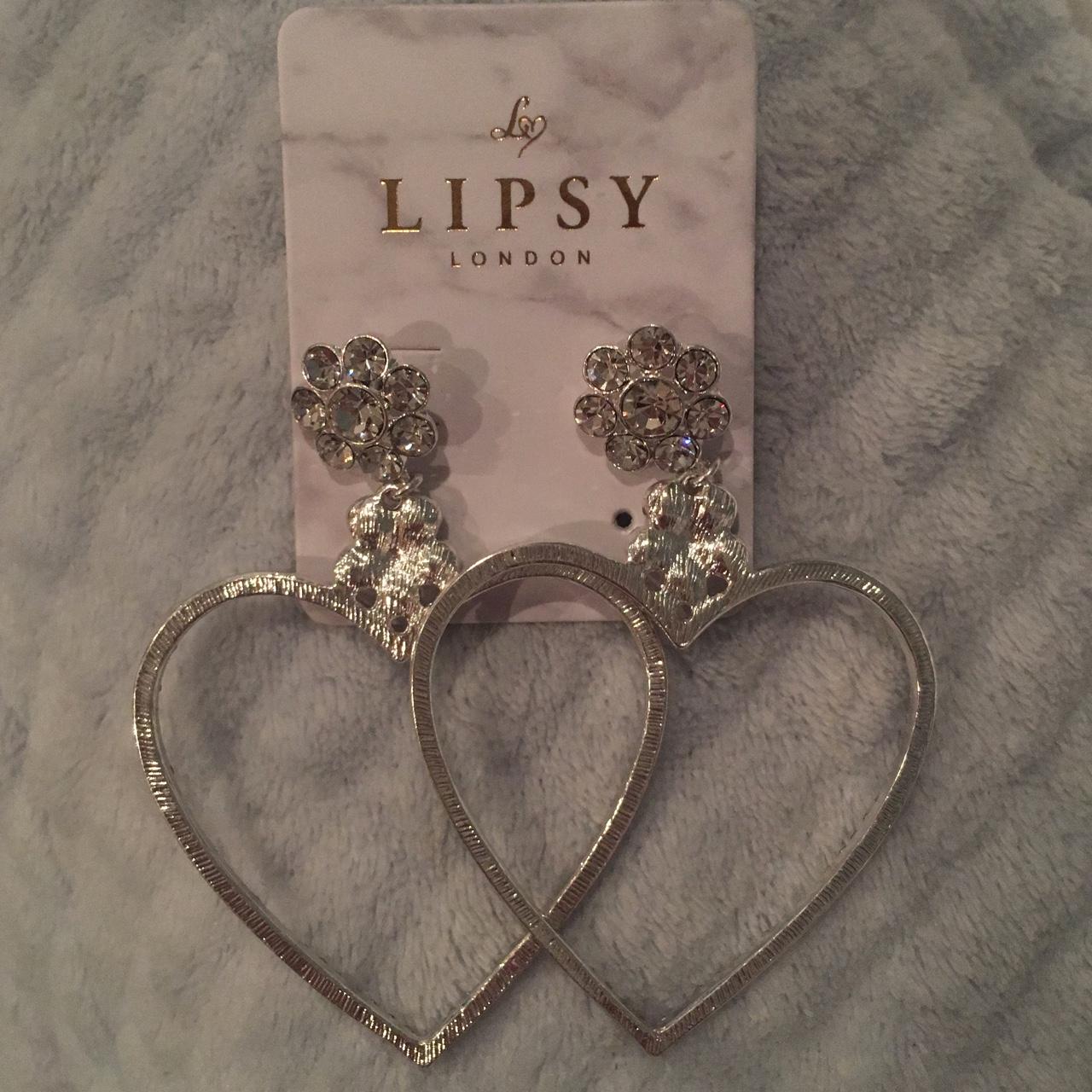 Lipsy heart clearance earrings