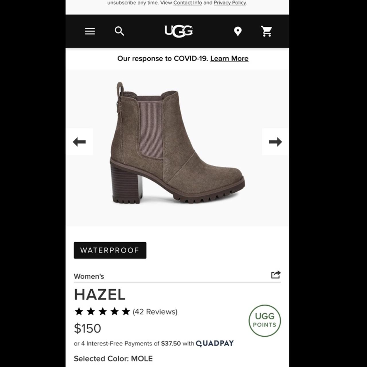 Ugg quadpay deals not working