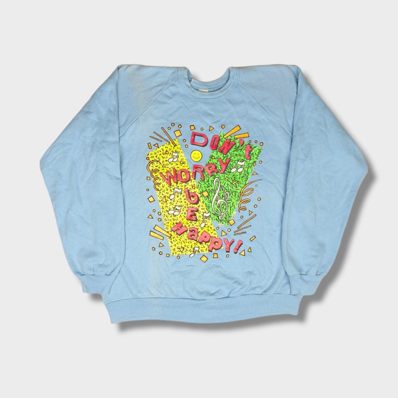 light blue sweatshirt vintage