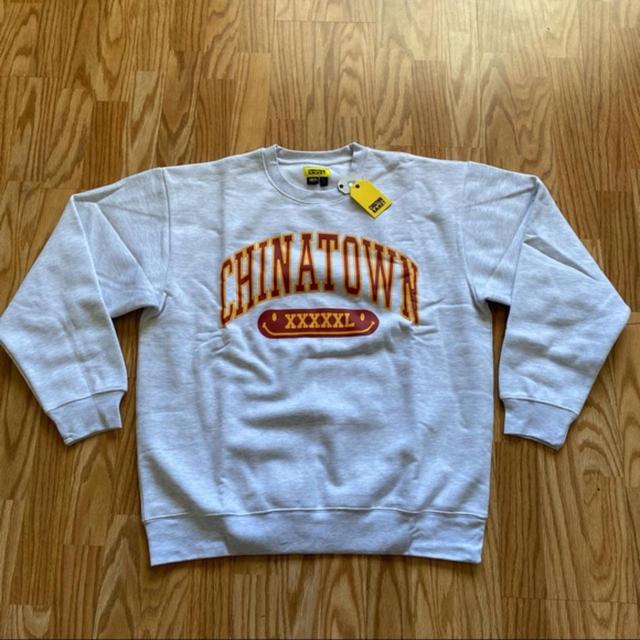 NWT CHINATOWN MARKET GYM ARC GREY CREWNECK sold SZ XL