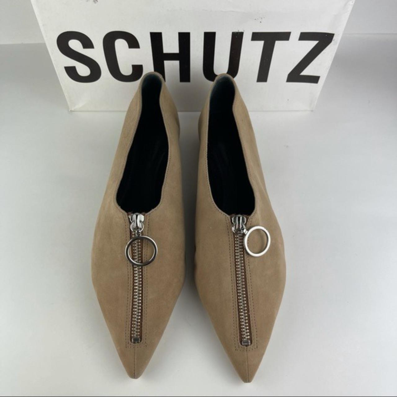 Schutz Women's Tan Loafers (2)