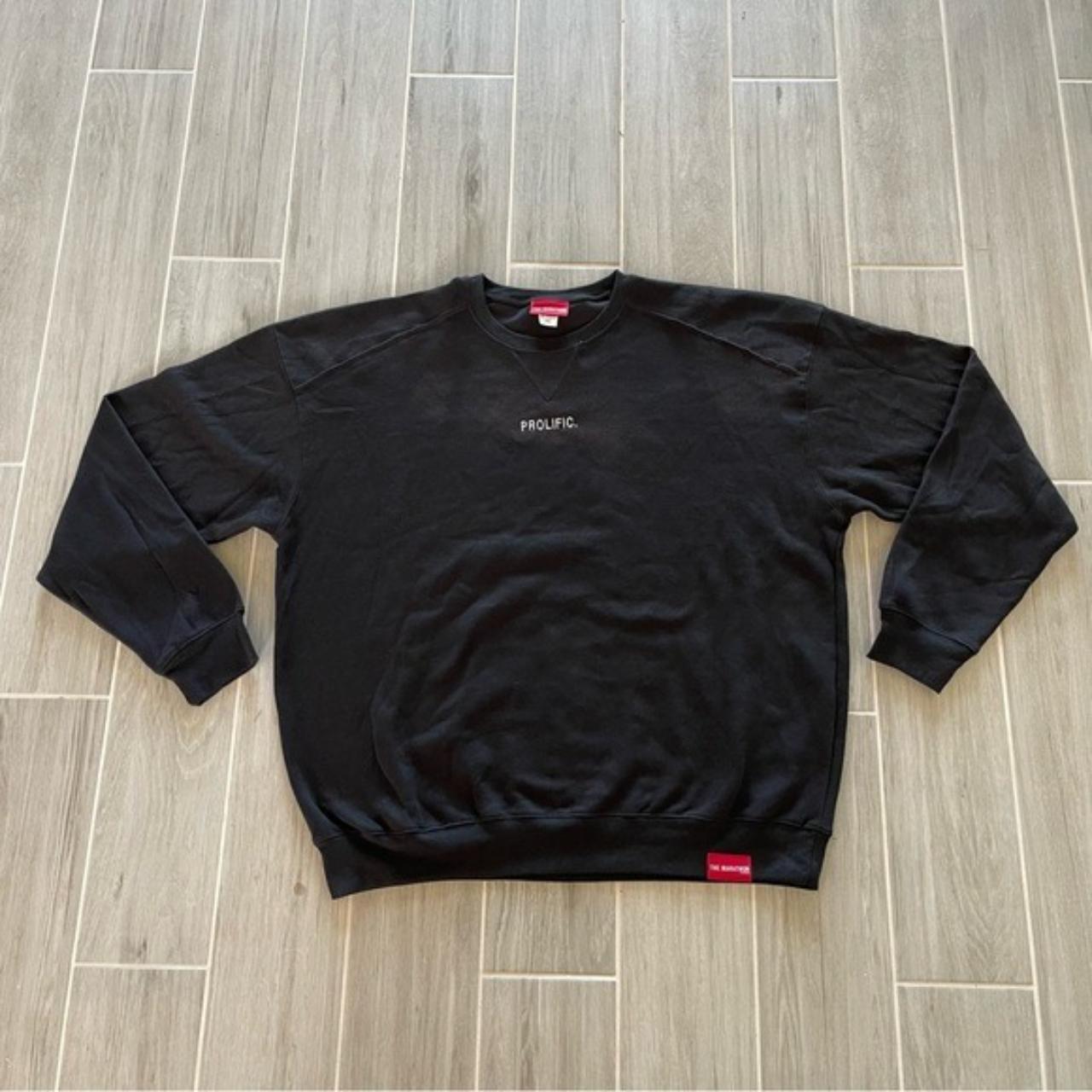 NEW THE MARATHON CLOTHING BLACK PROLIFIC CREWNECK