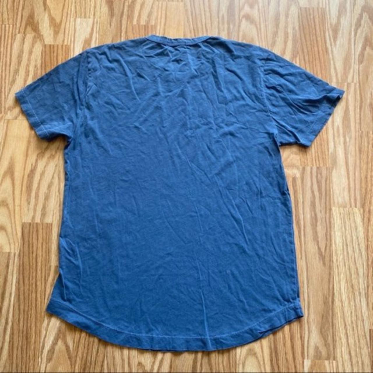 Men's Blue and Grey T-shirt | Depop