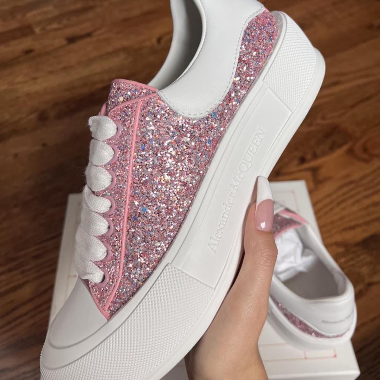 alexander mcqueen heels pink