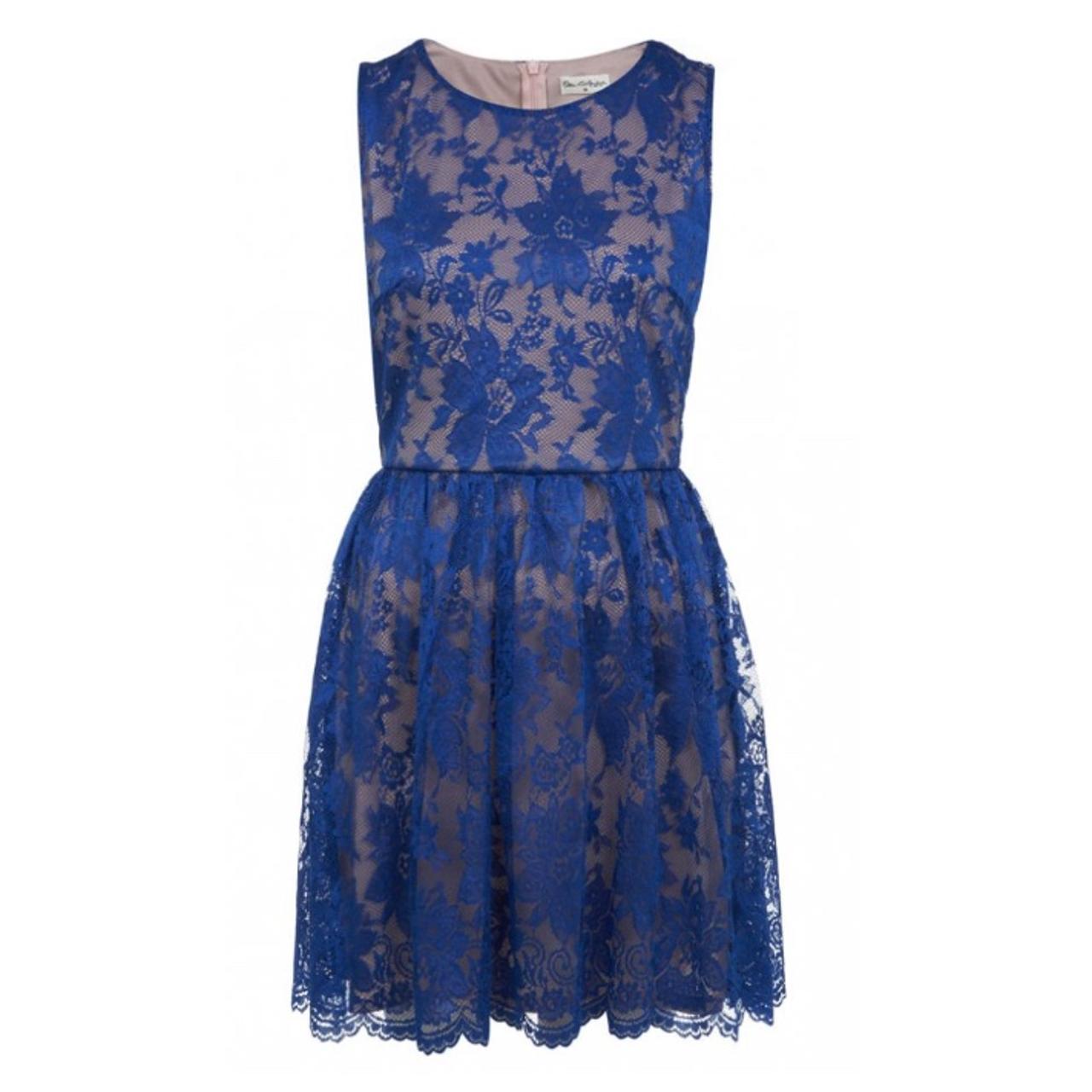 Electric blue lace dress best sale