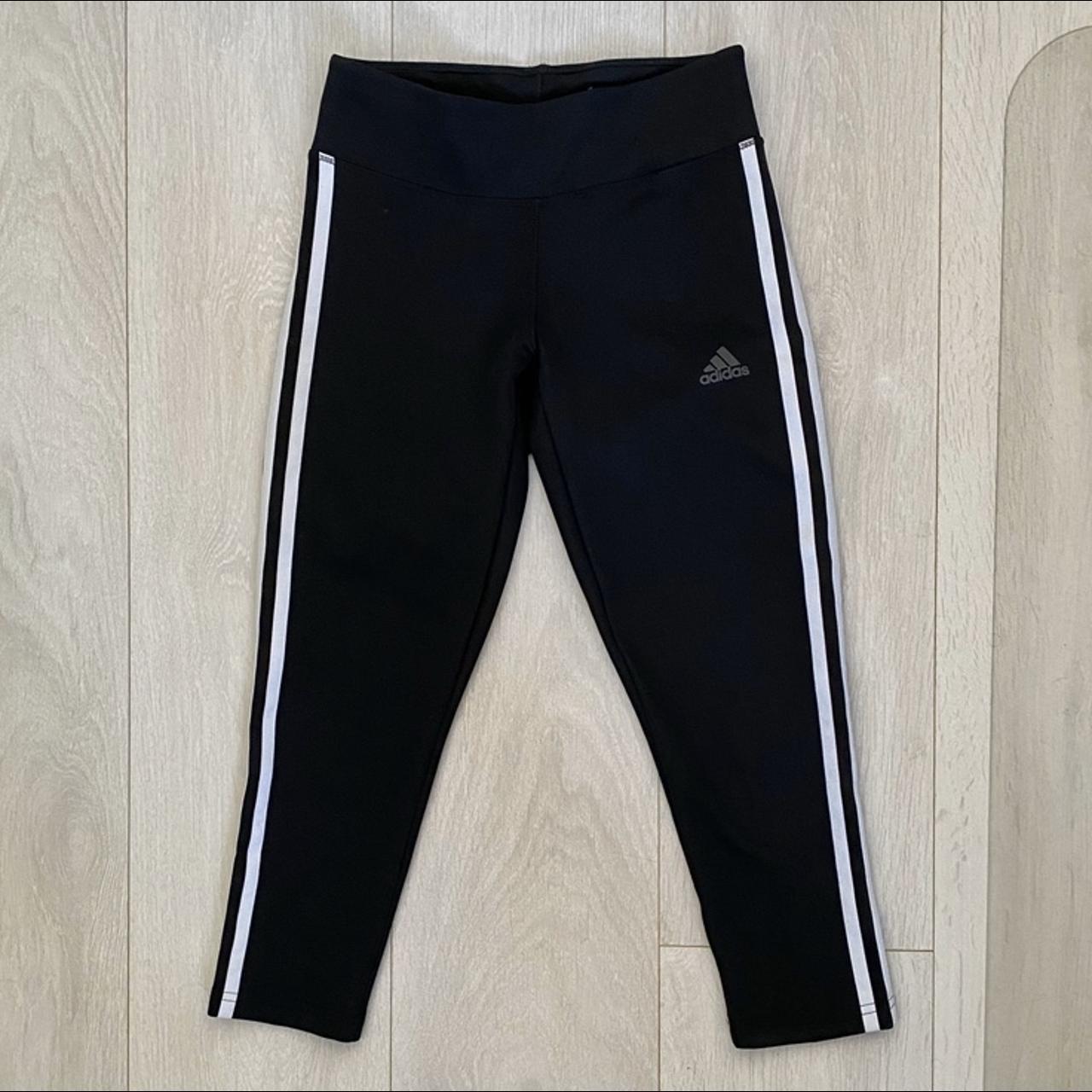 Adidas gym leggings 3/4 length Climalite Brand... - Depop