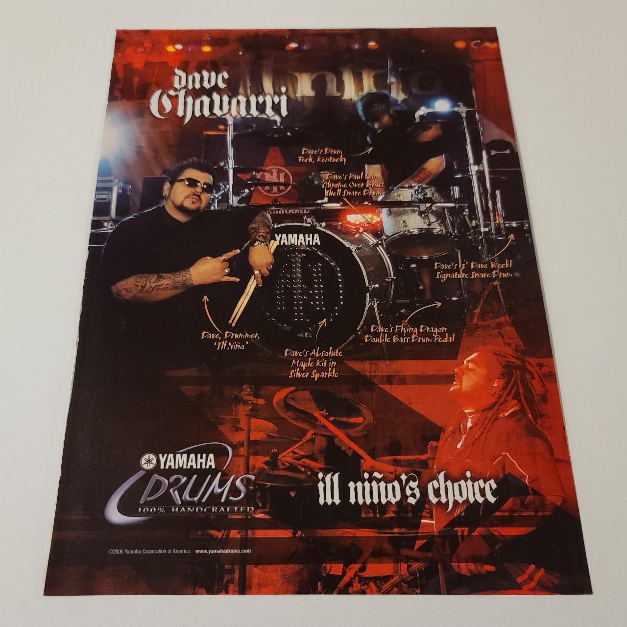 Dave Chavarri (ill Nino) Yamaha Drums Ad Approx... Depop