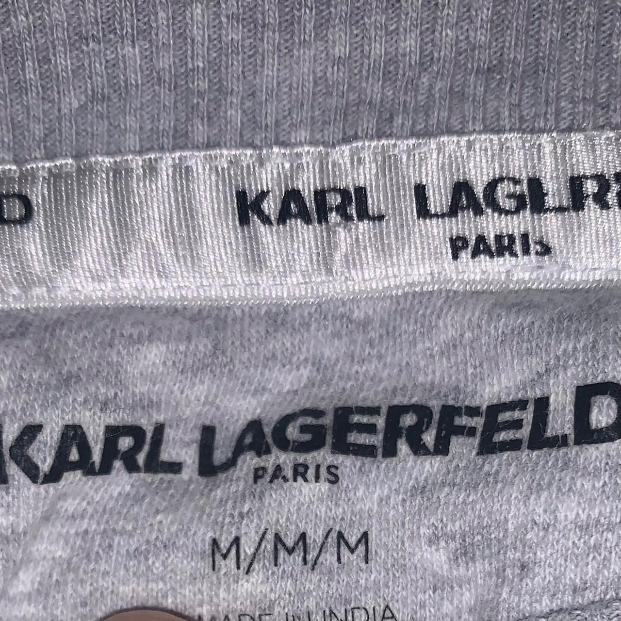 Karl Lagerfeld Women's Grey Sweatshirt | Depop