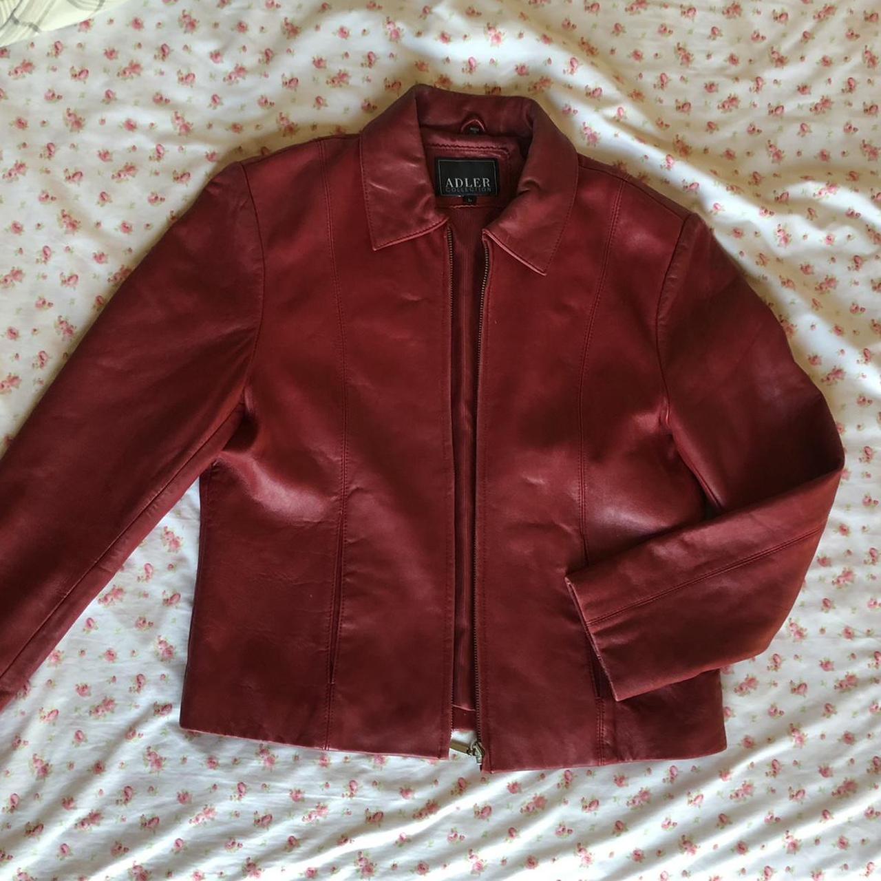 only red leather jacket