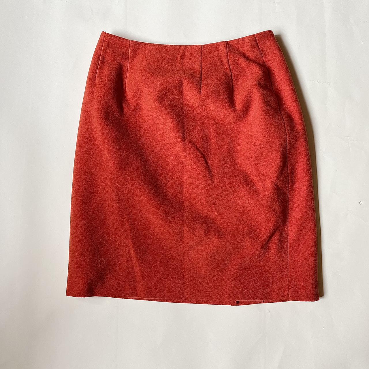 Women's Red and Orange Skirt | Depop