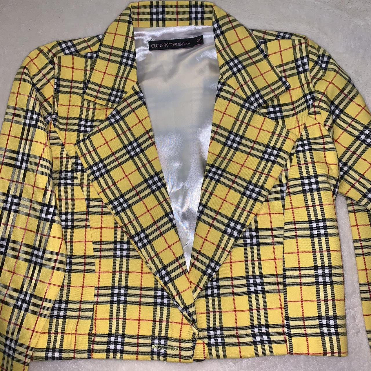 mustard plaid jacket
