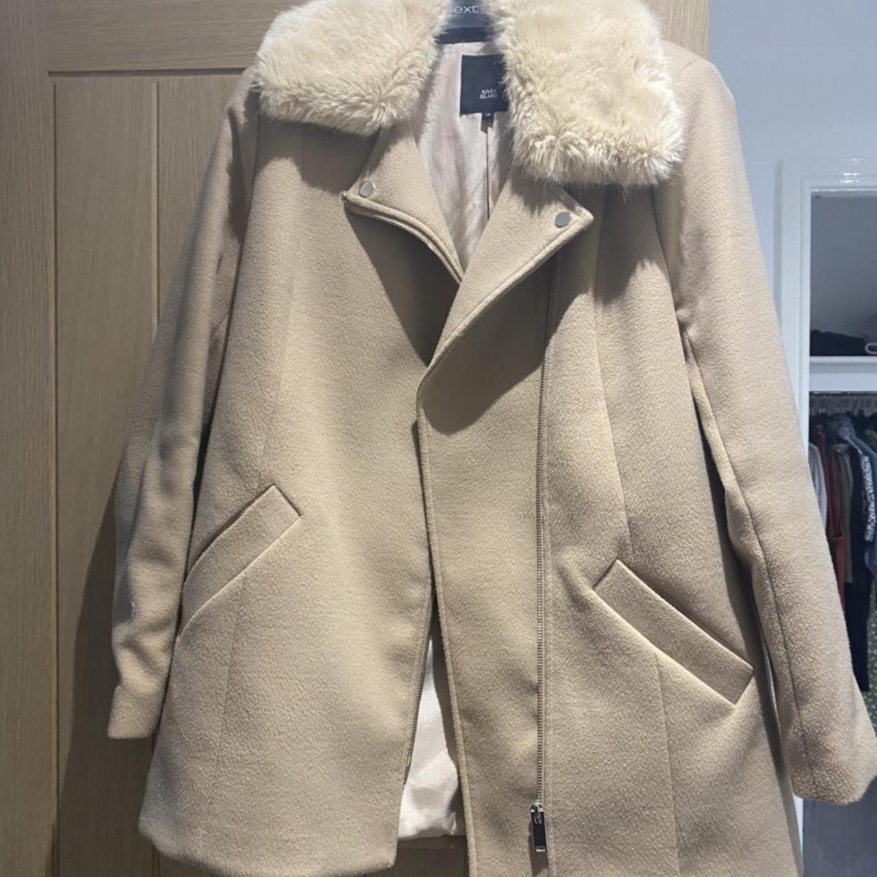 river island nude coat