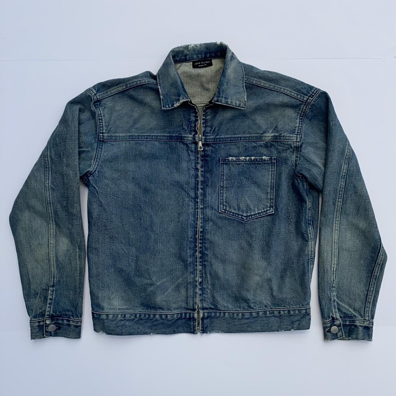 John elliott hotsell denim zip blouson