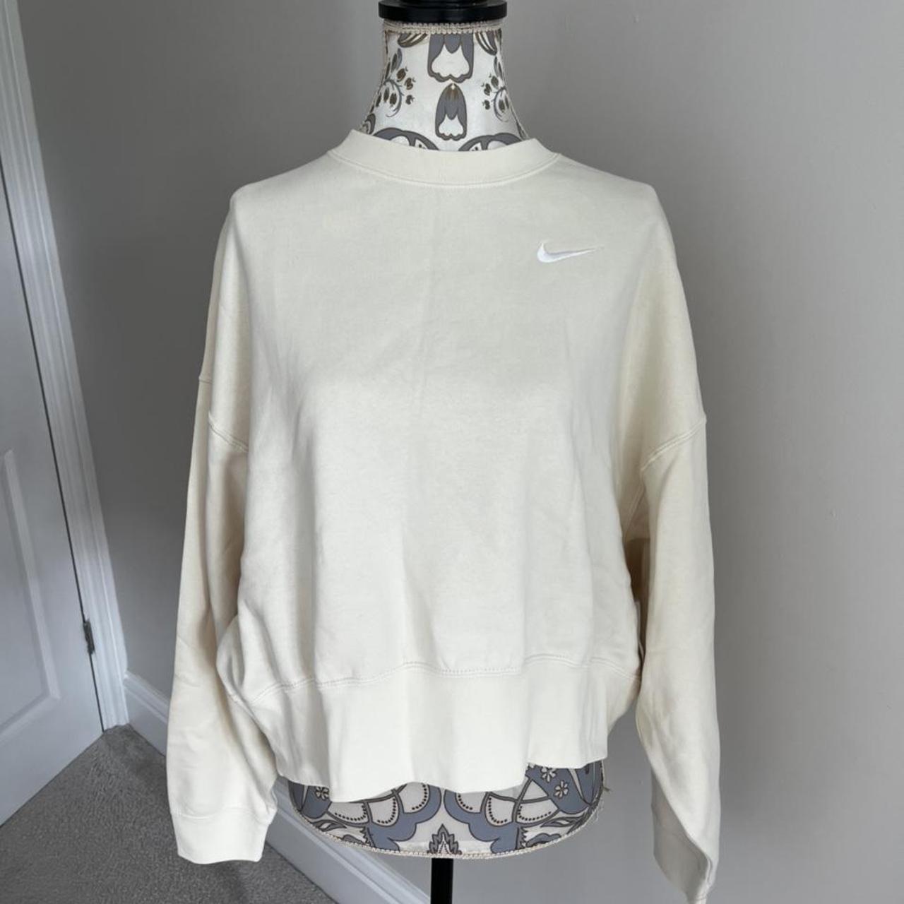 nike oatmeal boxy sweatshirt