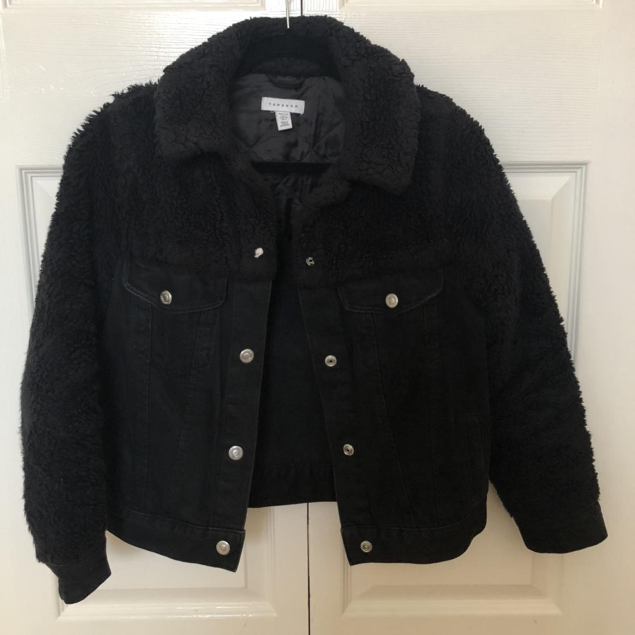 black denim jacket Condition 8/10, not... Depop
