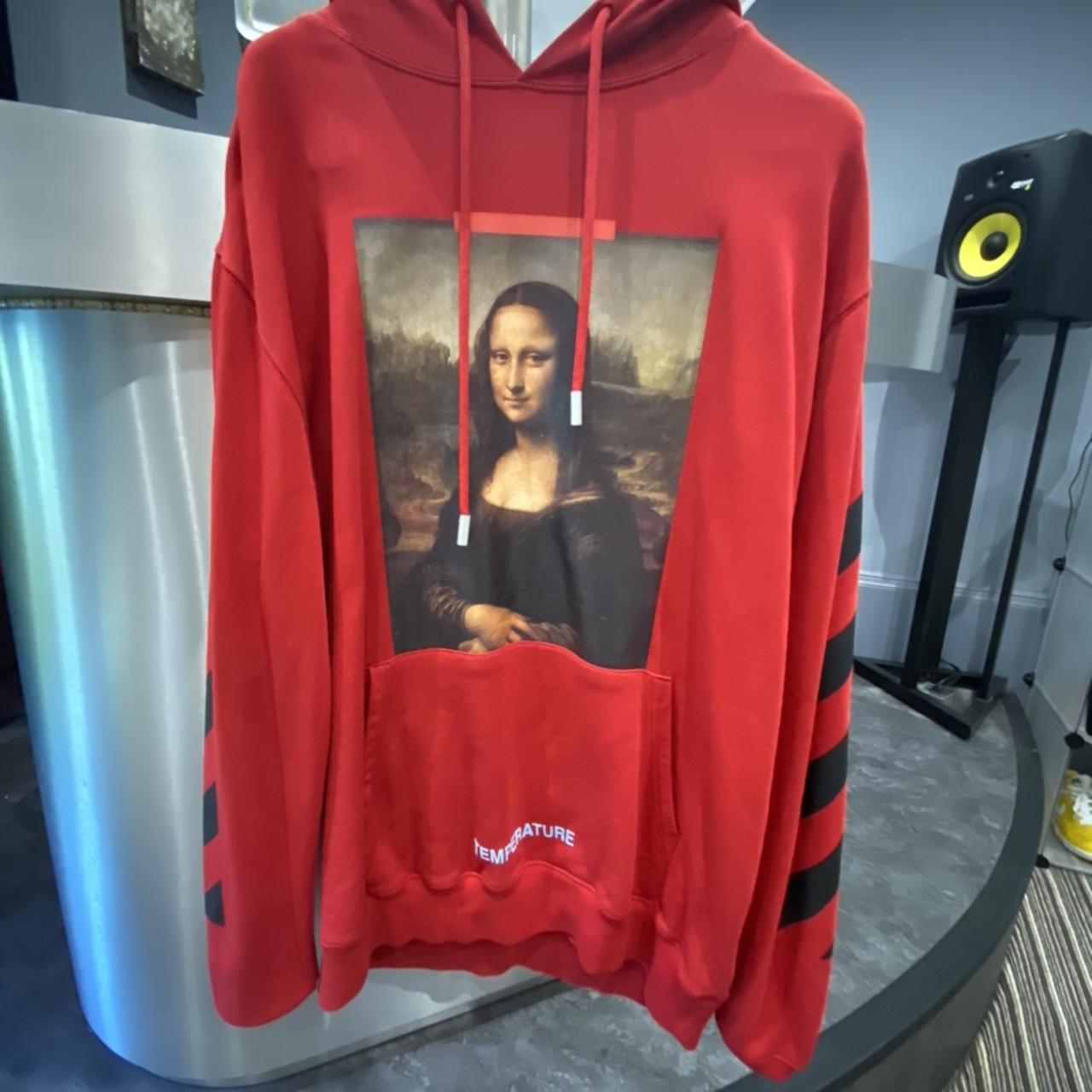 Off white mona hot sale lisa sweatshirt red