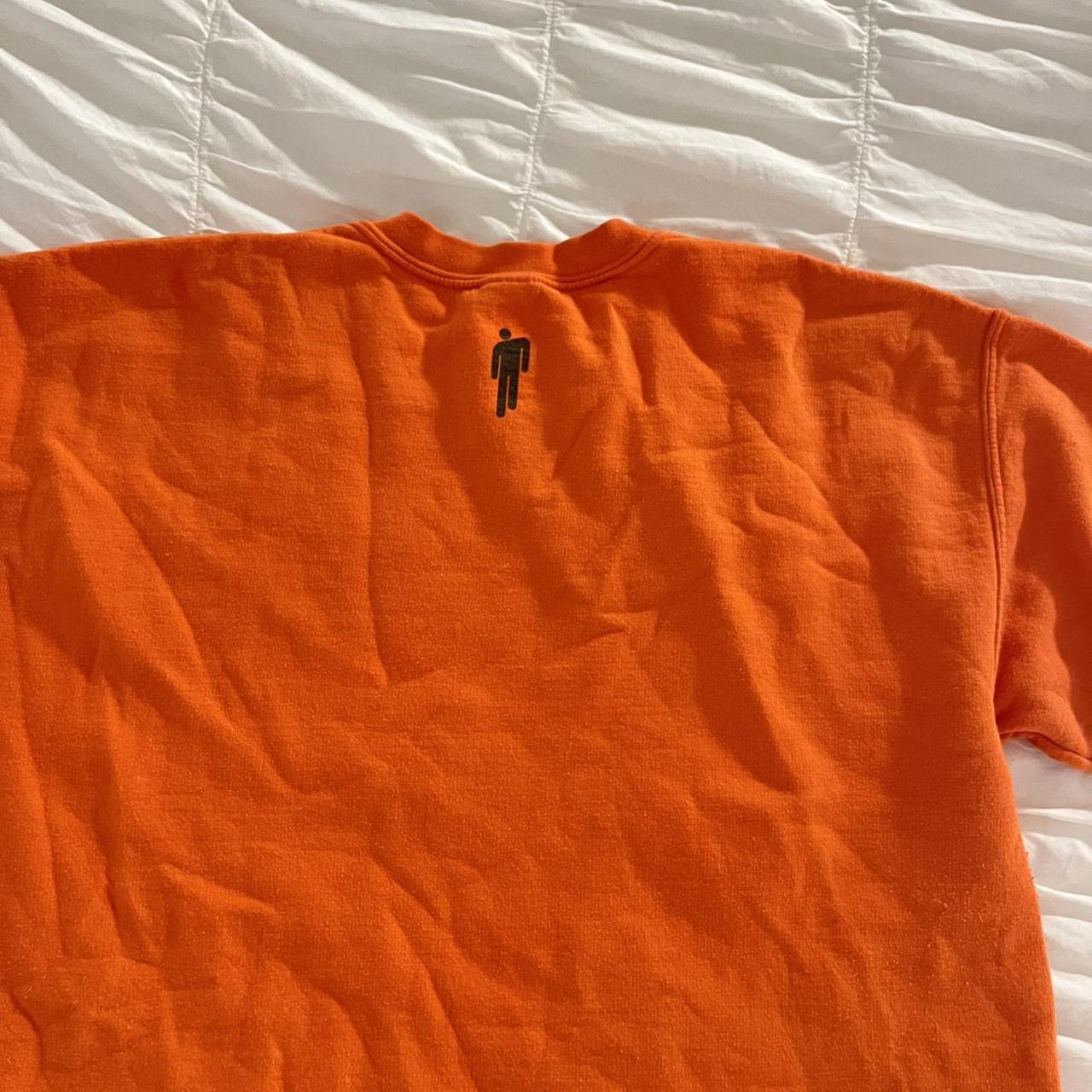 billie eilish merch orange sweatshirt tee very. Depop