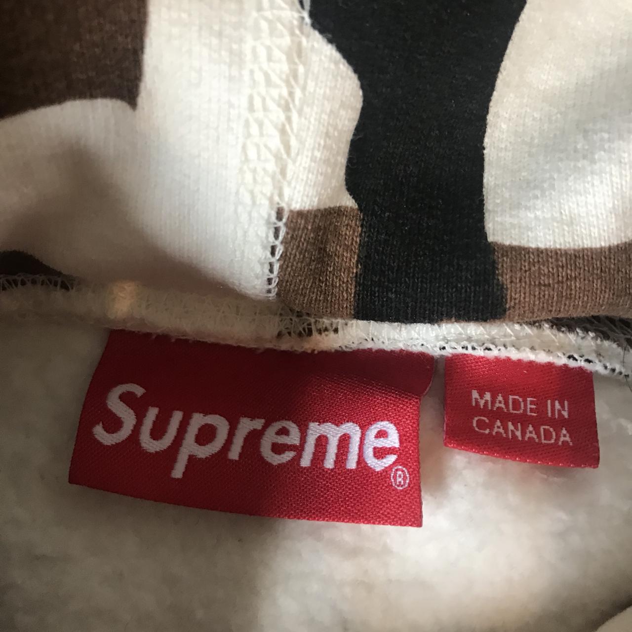 2016 Supreme Cow Camo Box Logo Hoodie