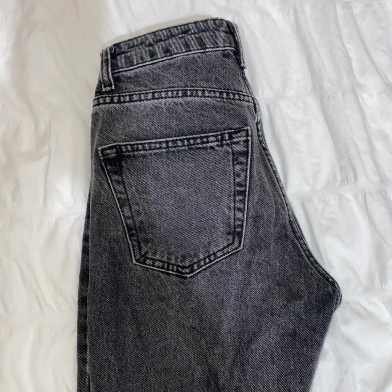 Topshop mom jeans in washed black in size W25 L28.... - Depop
