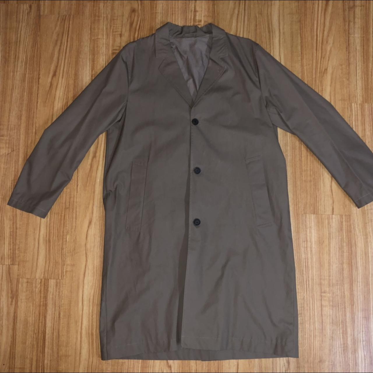 Product Image 1 - Long sleeve cotton-blend canvas raincoat