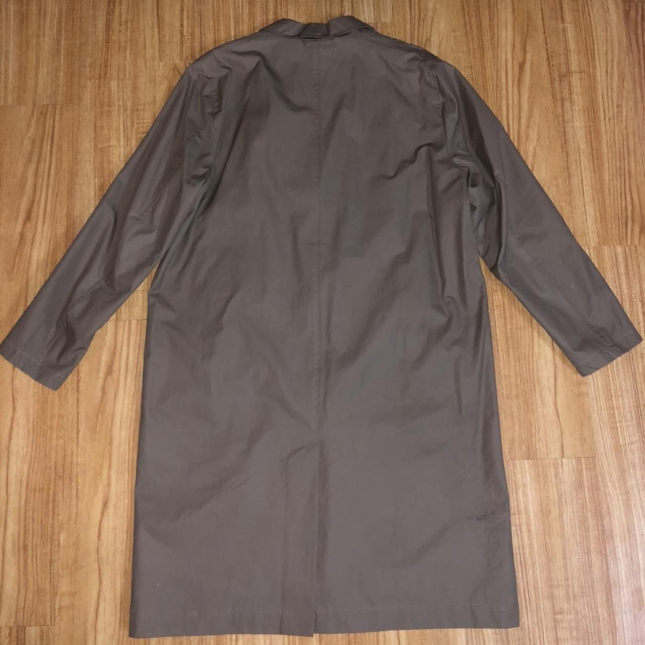 Product Image 3 - Long sleeve cotton-blend canvas raincoat