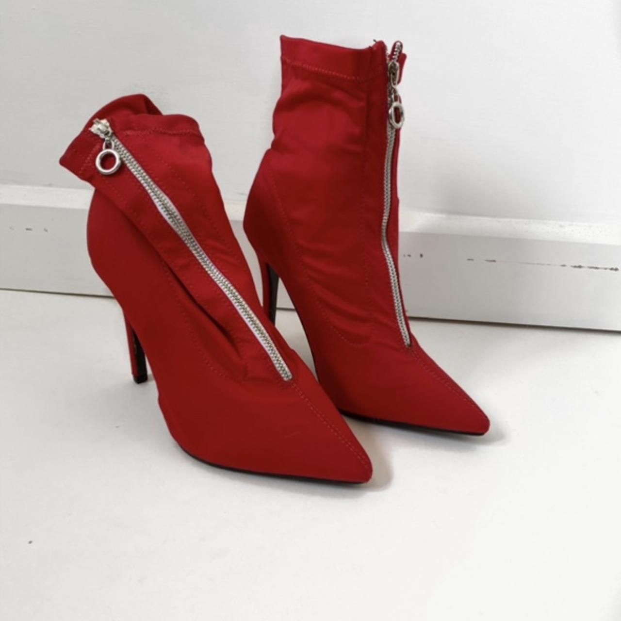 Balenciaga Woman Red Boots