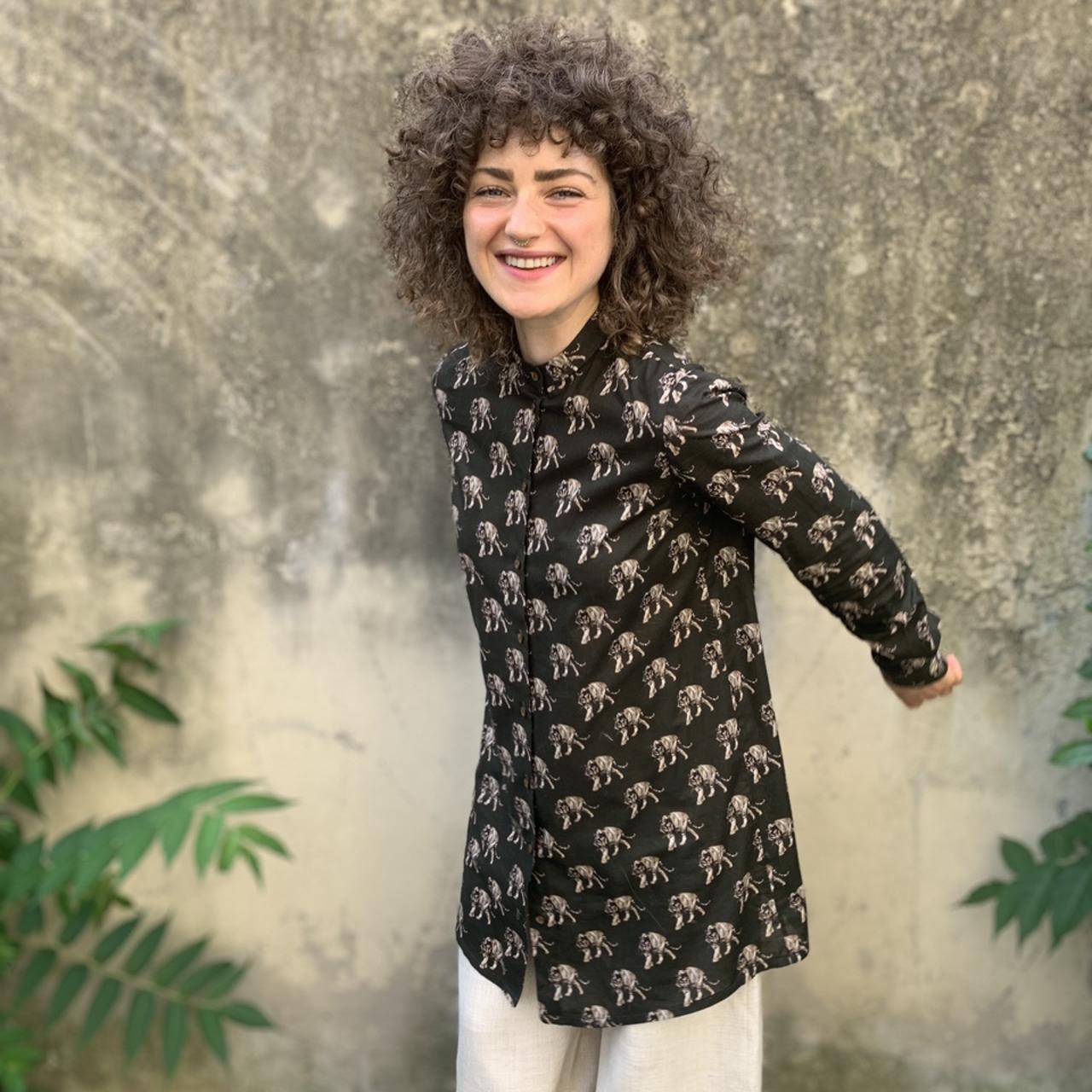 Product Image 1 - Chemisier sartoriale in cotone a