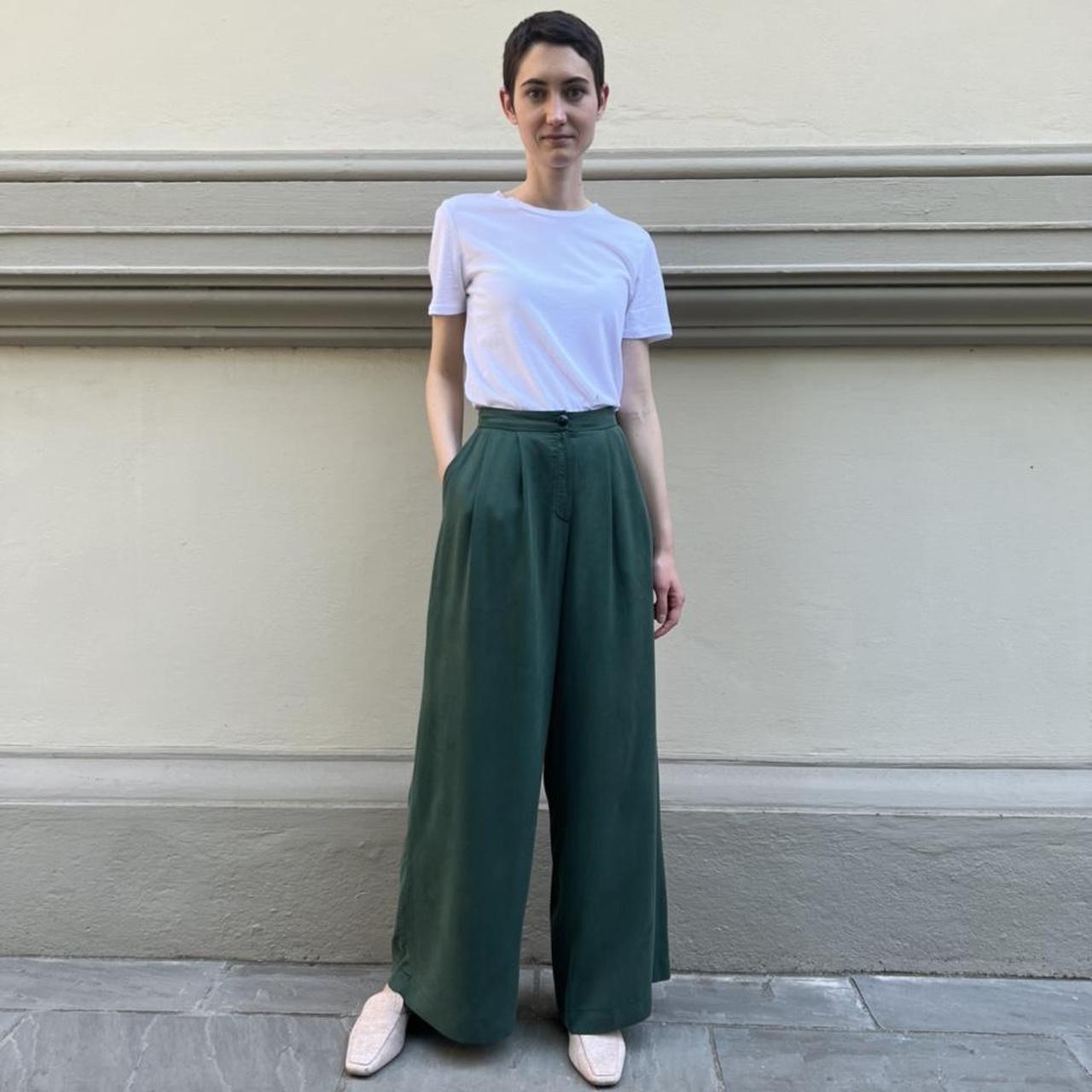 Product Image 2 - Pantalone palazzo con pieghe in