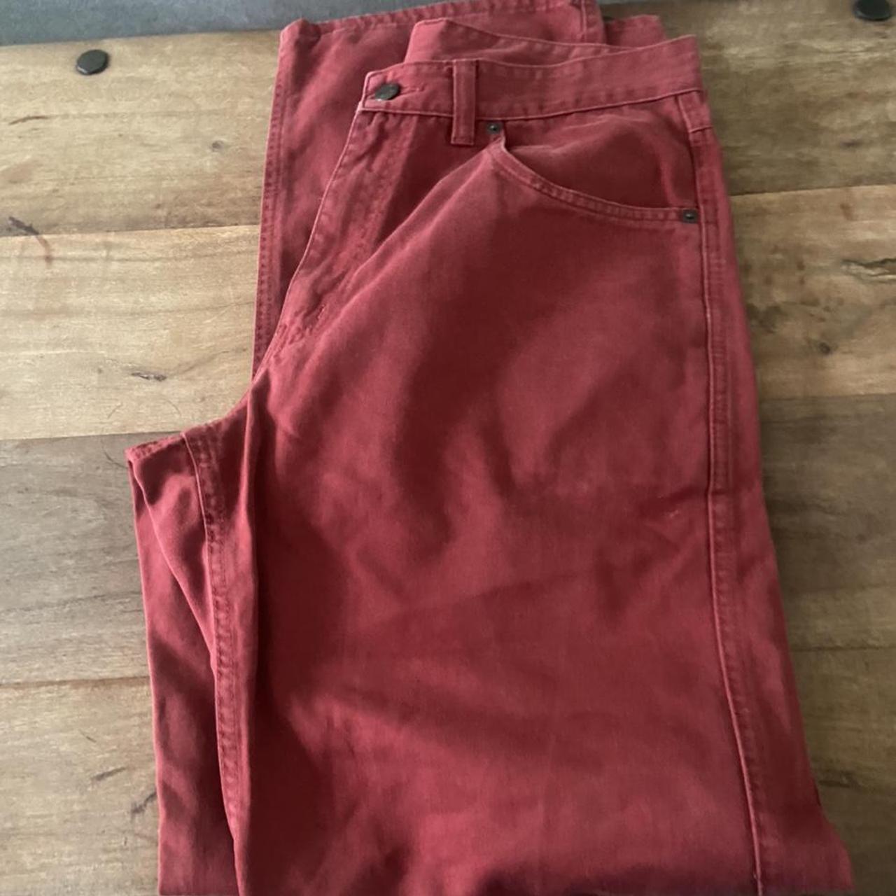 Men's Red Jeans | Depop