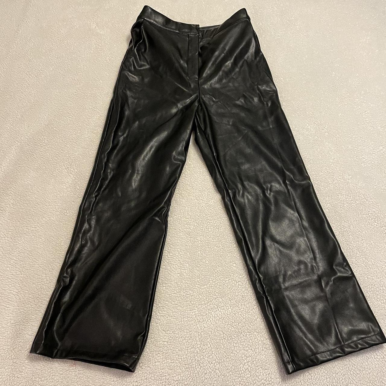 black leather pants ★ 🤎DM FOR BUNDLE... - Depop
