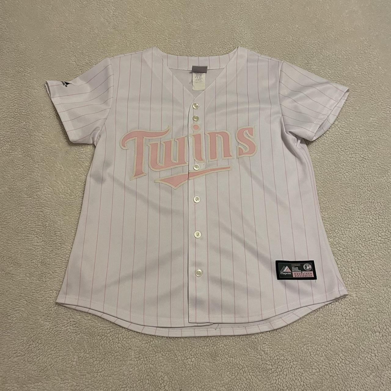 Twins baseball Jersey super dope jersey size medium - Depop