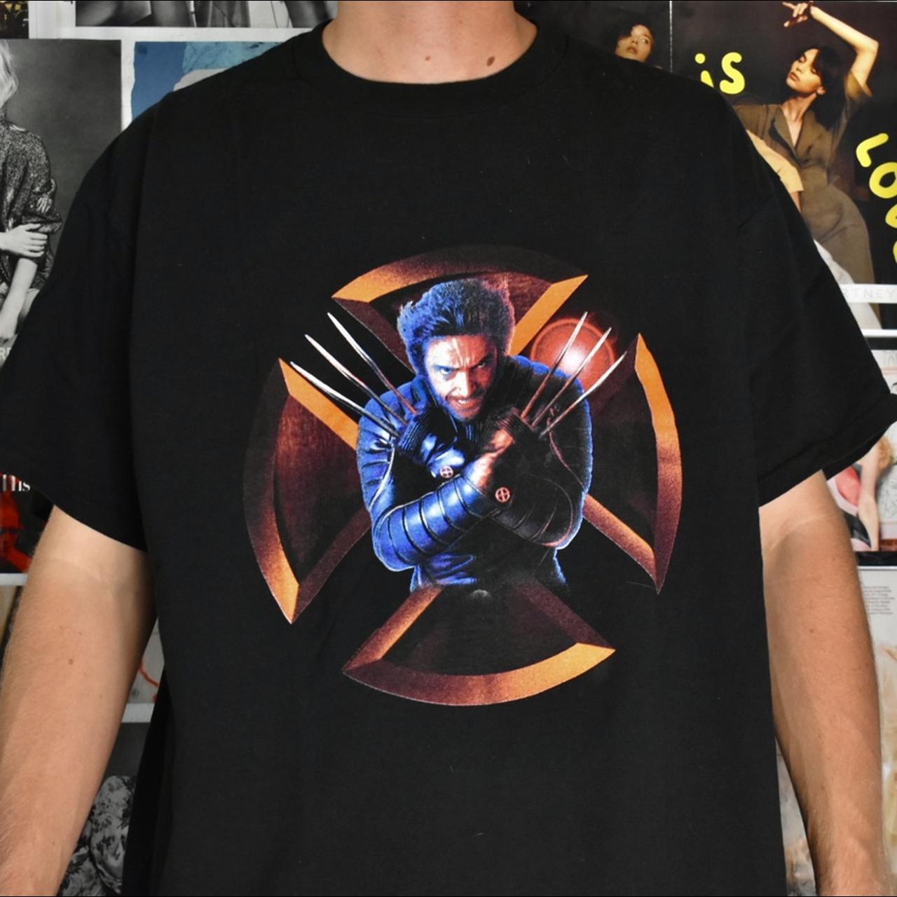 Vintage 2000 Wolverine tee shirt. Movie promo tee... - Depop