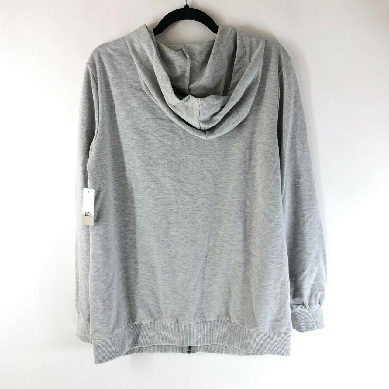 BP Womens Hoodie Full Zip Long Sleeve Basic Gray... - Depop