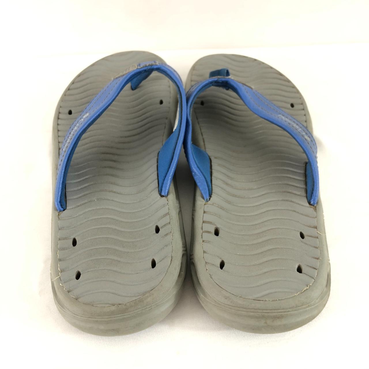 Columbia Mens Flip Flop Sandals Slides Blue Gray