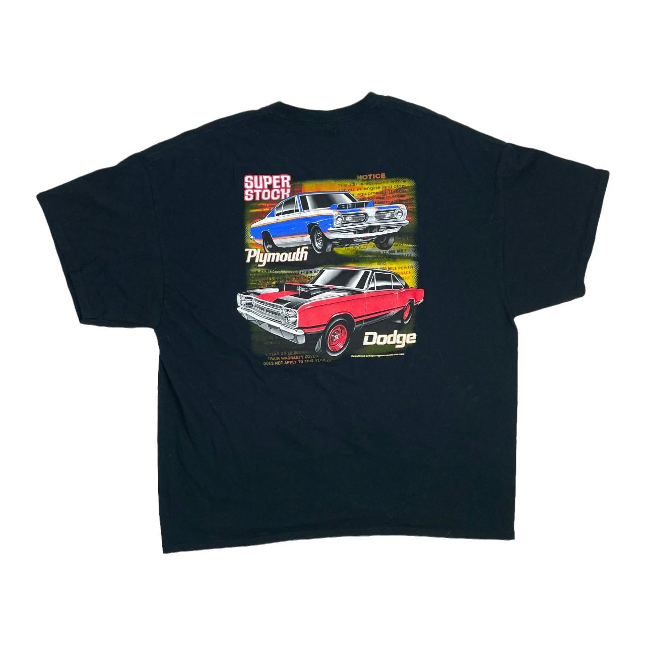 Plymouth Super Stock Dodge Racing Car Black Shirt... - Depop