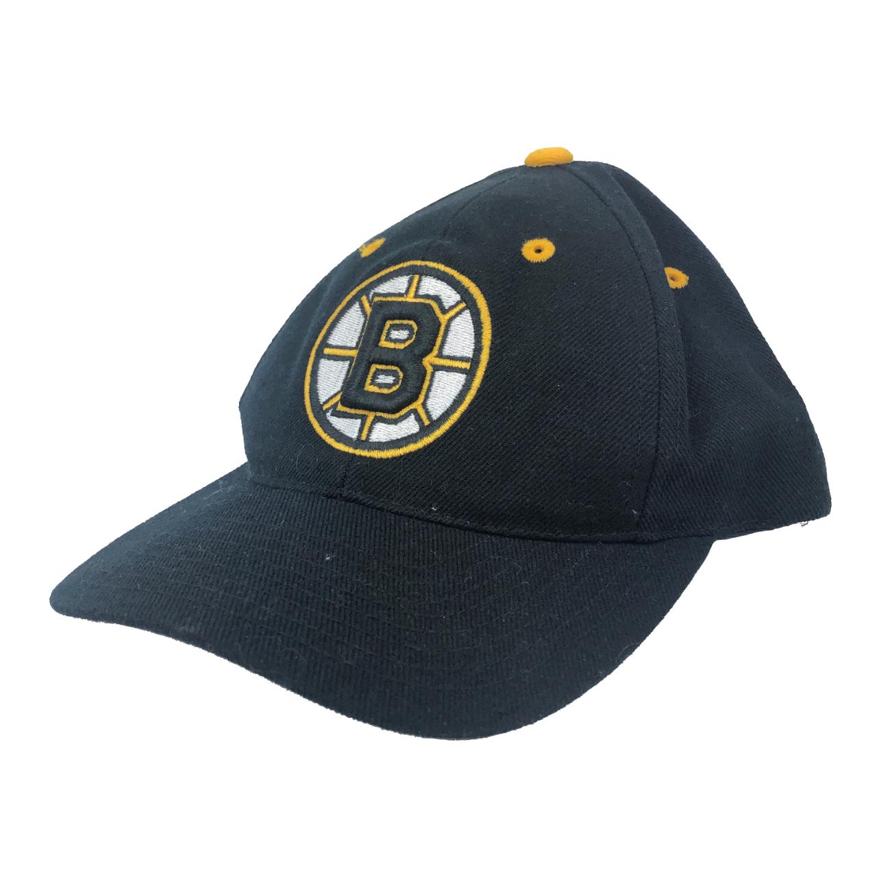 Puma Boston Bruins NHL Hockey Black Snapback Hat... - Depop