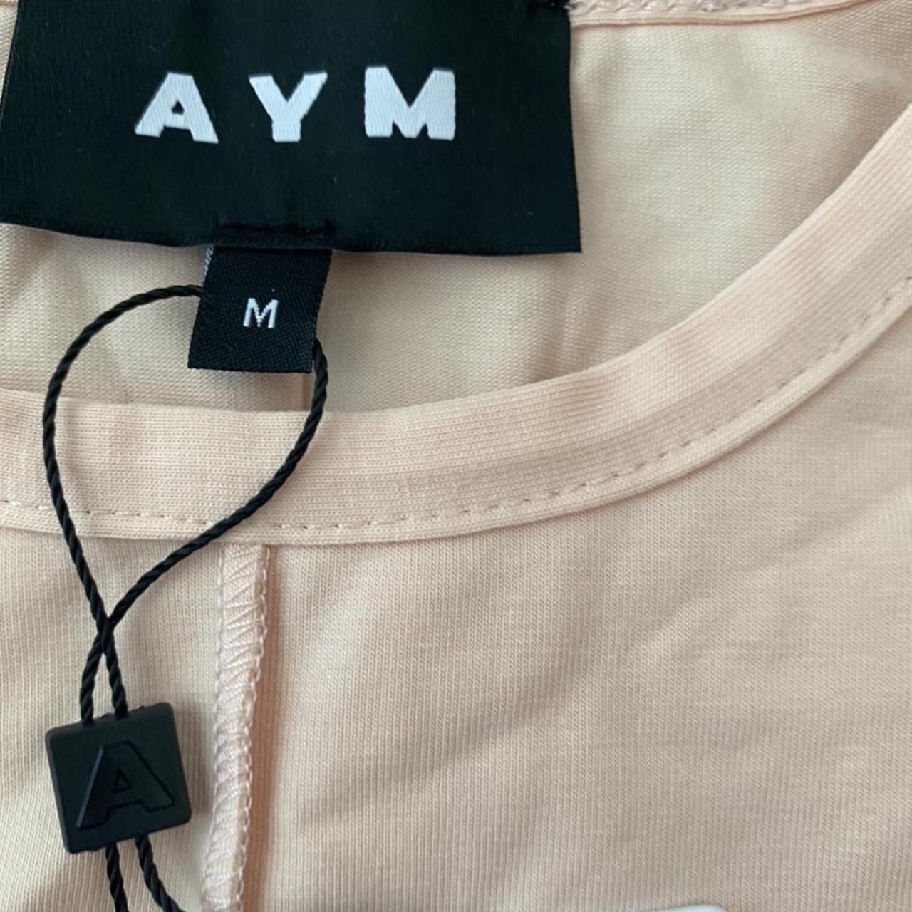 Aym Long Sleeved Crop Top With Thumb Holes Depop