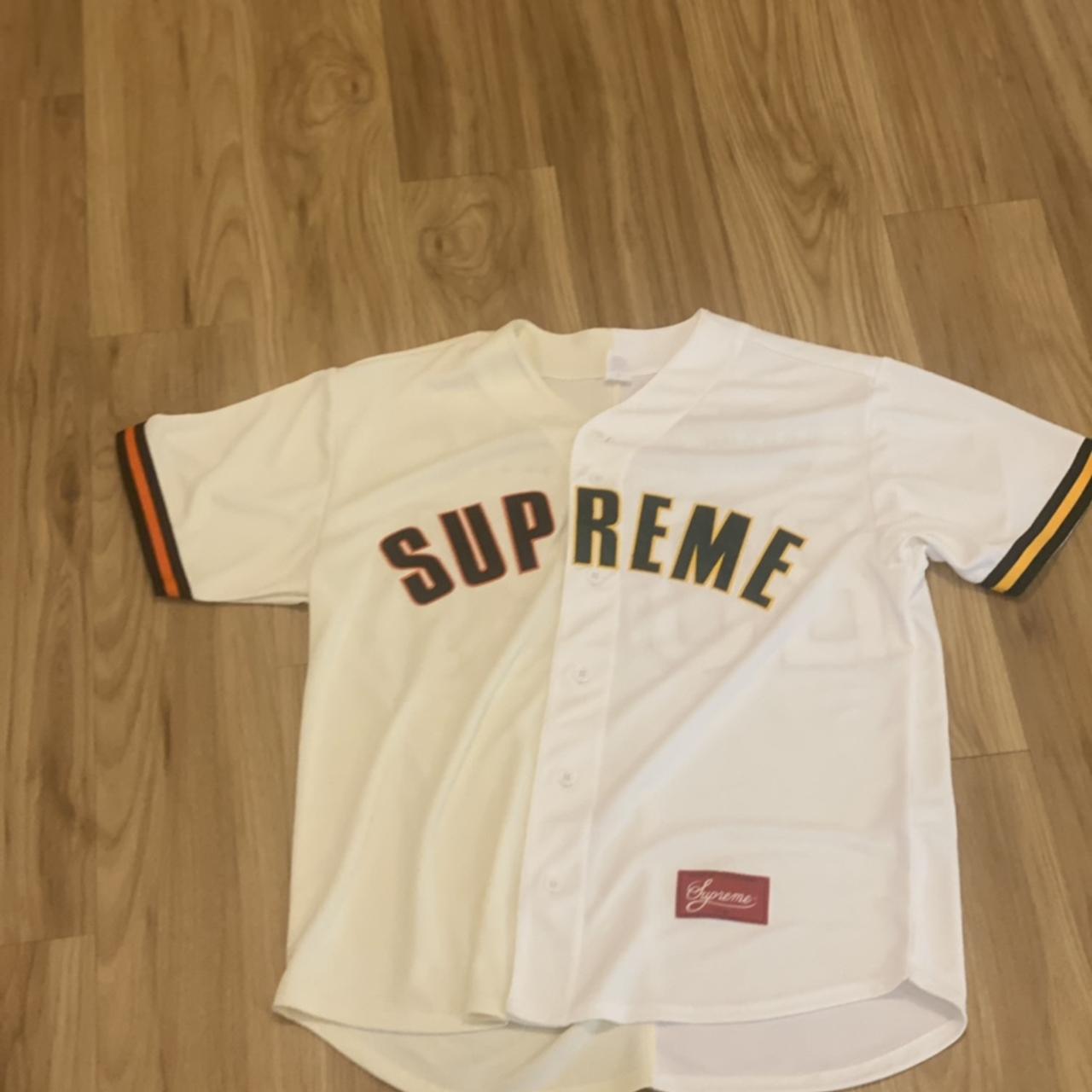 Buy Supreme Don't Hate Baseball Jersey 'Natural' - SS21KN11 NATURAL - White