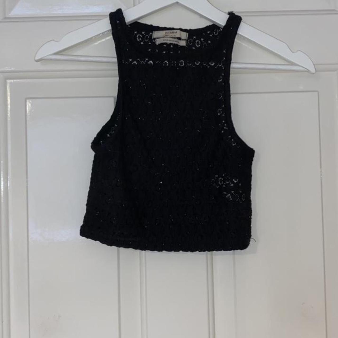 pull & bear lace vest top x never worn no flaws... - Depop