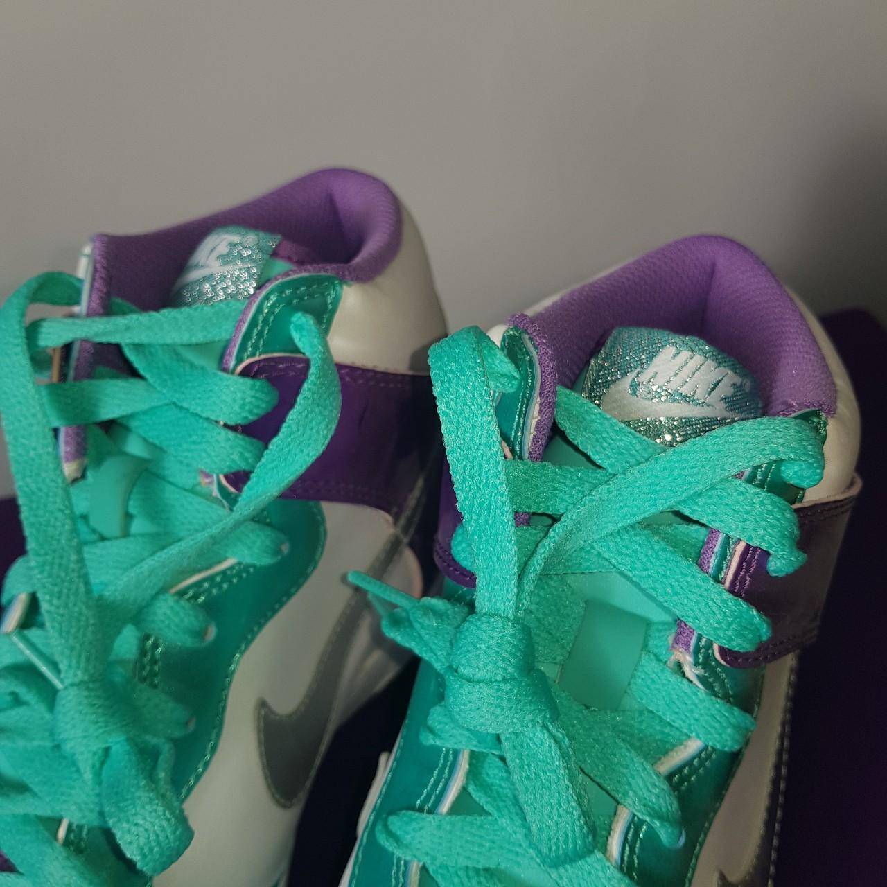 Nike Dunk Hi metallic Purple/metallic Depop